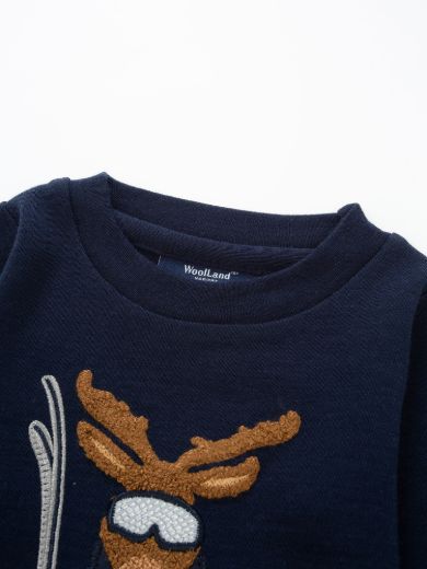 Bilde av WoolLand Høvringen body boy Blue Ink